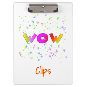 WOW Clips White Klemmbrett