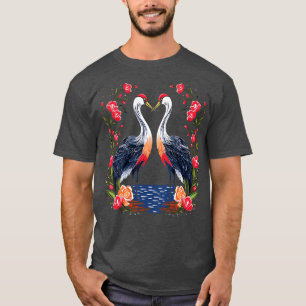 Wow Crane Valentine Day T-Shirt