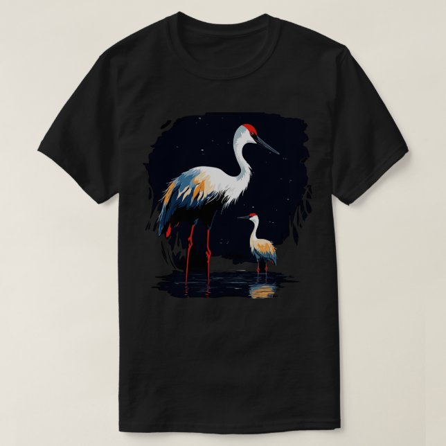 Wow Crane Vathers Day T-Shirt (Design vorne)