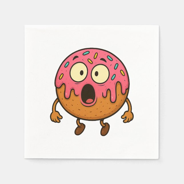 Wow Donut Serviette (Vorderseite)