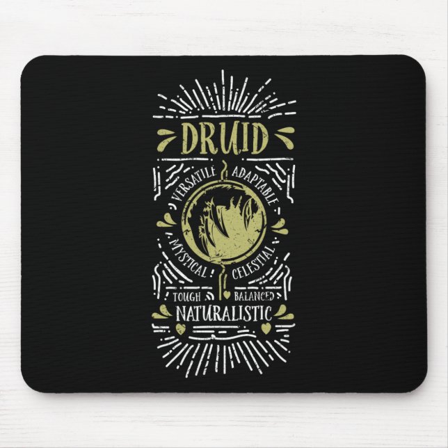 Wow Druide Rollenspiel-Gamer 1  Mousepad (Vorne)