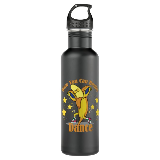 Wow du wirklich tanzen kannst edelstahlflasche (Vorderseite)