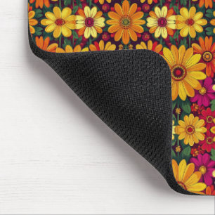 Wow! Farbige und helle Blumenelemente. Mousepad