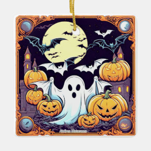 Wow Halloween Thrill Keramikornament