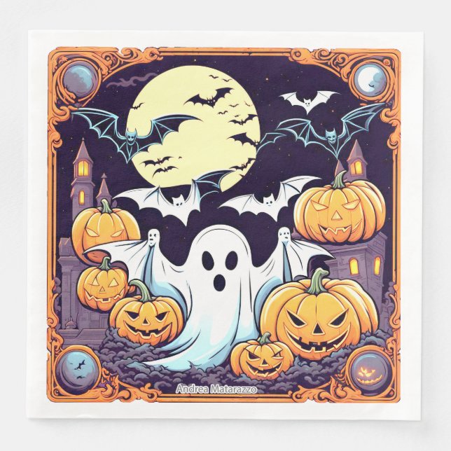 Wow Halloween Thrill Serviette (Vorderseite)