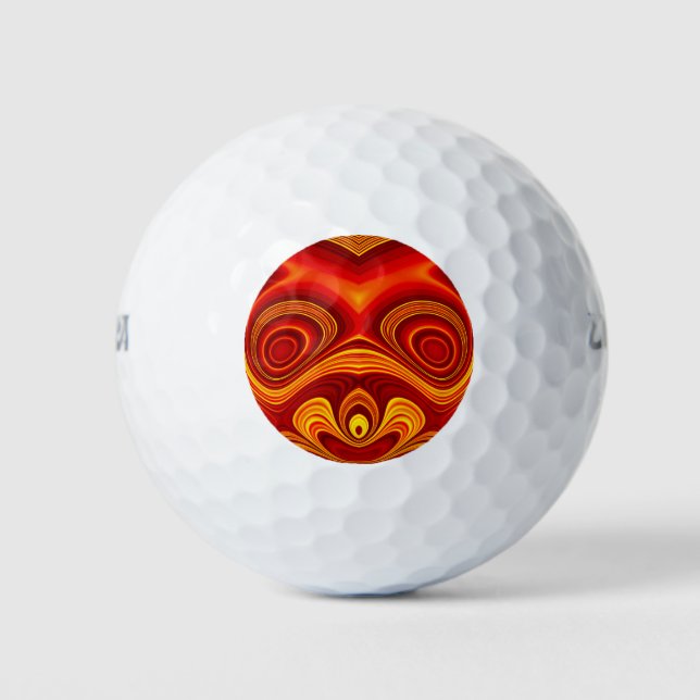 WOW! Helles Design von Golfbällen - EINZIGARTIG Golfball (Vorderseite)