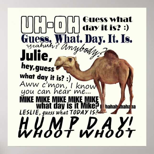 Wow! Hump Day Poster (Vorne)