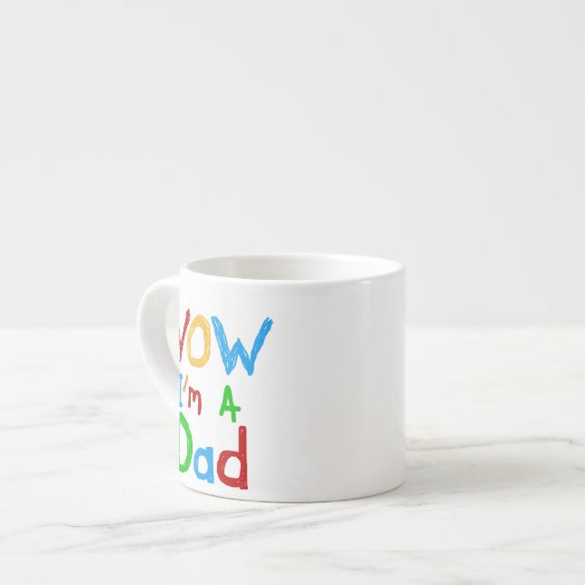 WOW I bin Vater T - Shirt und GIfts Espressotasse (Vorderseite Links)