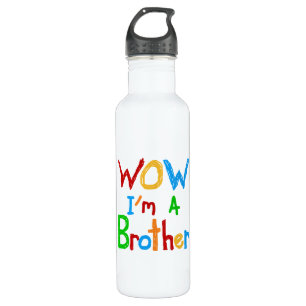 WOW Ich bin ein Bruder-T - Shirt und Edelstahlflasche