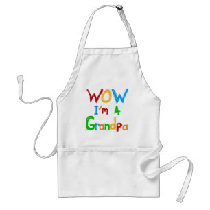 WOW Ich bin ein Großvater T - Shirt und Geschenke Schürze