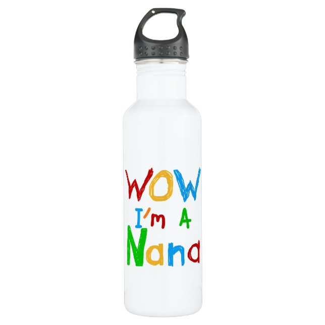 WOW ich bin ein Nana-Shirts und Trinkflasche (Vorderseite)