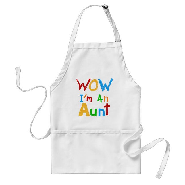 WOW Ich bin eine Tante T Shirts und Geschenke Schürze (Vorne)