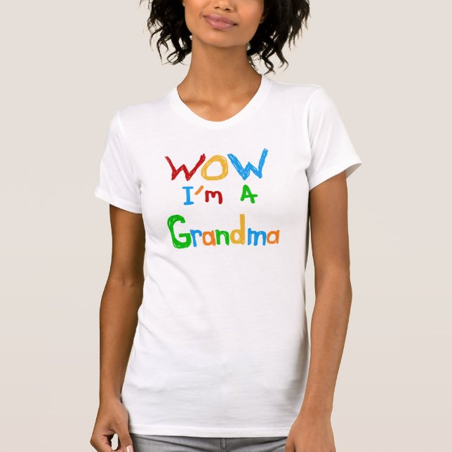 WOW ich bin Oma T - Shirt und Geschenke (Vorderseite)