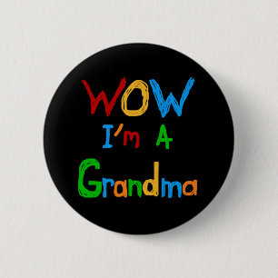 WOW ich bin Oma T - Shirt und Geschenke Button