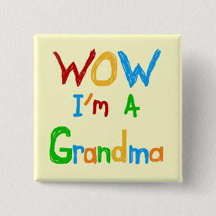 WOW ich bin Oma T - Shirt und Geschenke Button