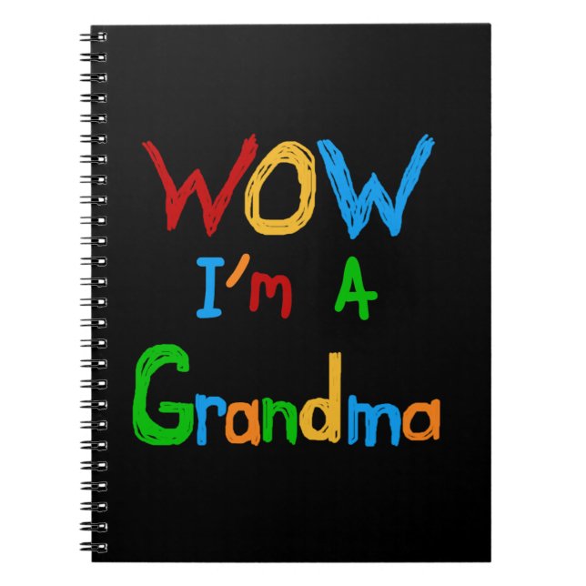 WOW ich bin Oma T - Shirt und Geschenke Notizblock (Vorderseite)