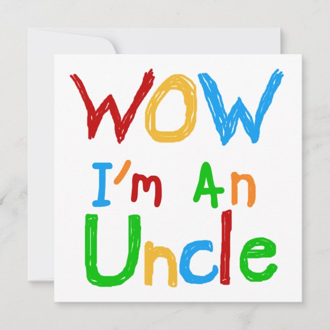 WOW Ich bin Onkel-T - Shirt und GIfts (Vorderseite)