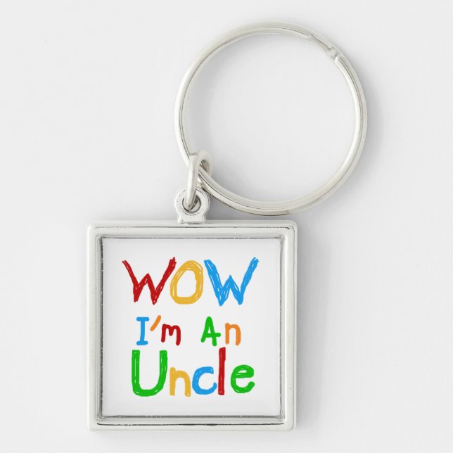 WOW Ich bin Onkel-T - Shirt und GIfts Schlüsselanhänger (Vorne)