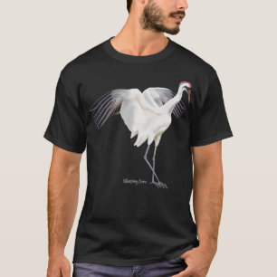 Wow Krane Grafik Wildlife Bird Watching T-Shirt