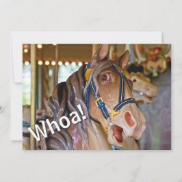 Wow! Look Who's 40 Karussell Horse Birthday Einlad Einladung