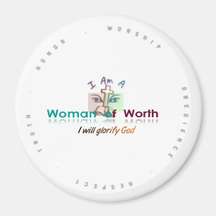 Wow-Magnet rund Magnet