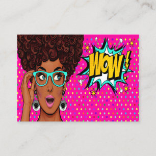 WOW Pop Art Business Card Visitenkarte