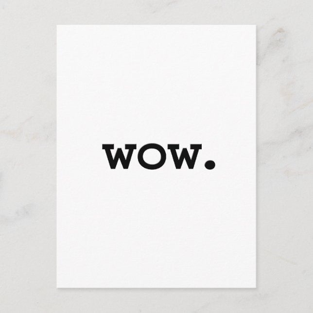 wow. postkarte (Vorderseite)