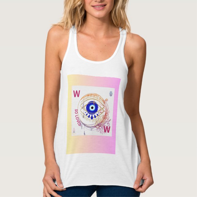 "Wow so liebte T - Shirt: Spread Positivity and Fe Tank Top (Vorderseite)