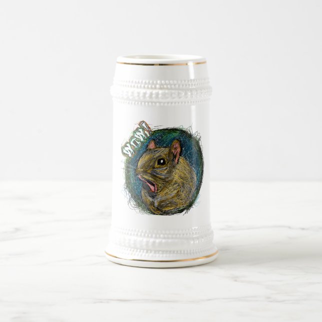 "WOW" SQUIRREL BIERGLAS (Mittel)
