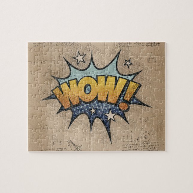 WOW! Vintages Comic Buch Steampunk Pop Kunst (Horizontal)