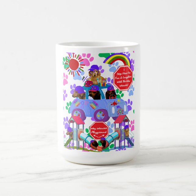 Wow Weenie Playground Coffee Mug Verwandlungstasse (Zentrum)