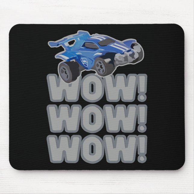 Wow! Wow! Wow! Rocket Soccer Game  Mousepad (Vorne)