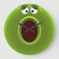 Wow! Zeit fliegt! Niedlicher Cartoon "wow!" Frosch