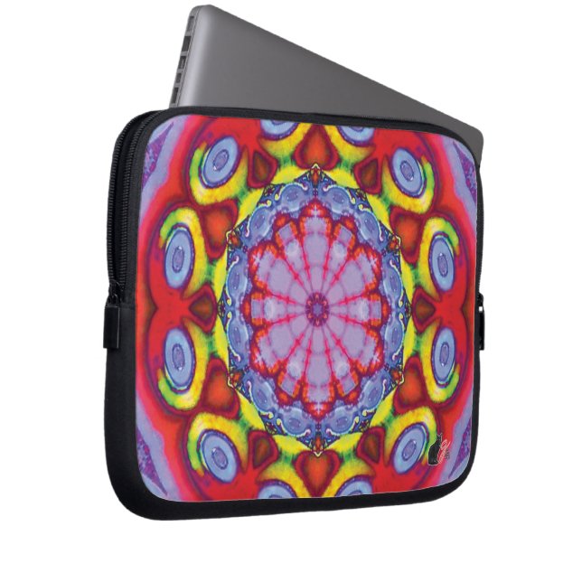 Wowzer Kaleidoskop Laptopschutzhülle (Vorne Rechts)