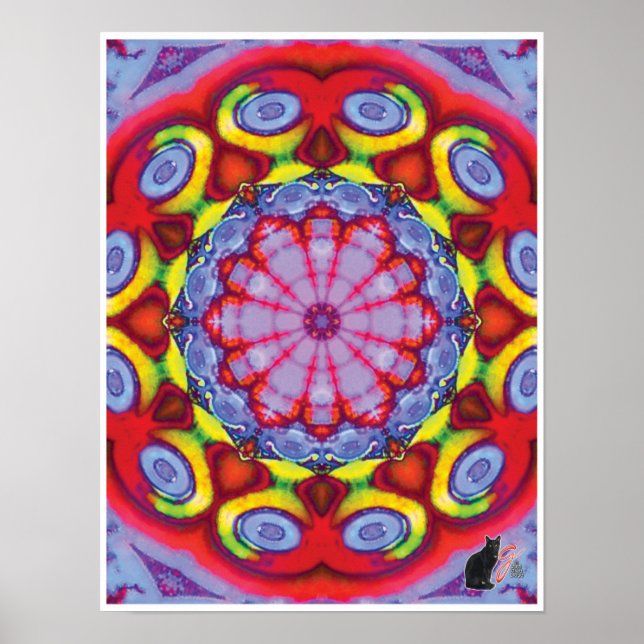 Wowzer Kinetic Collage Kaleidoscope Poster (Vorne)