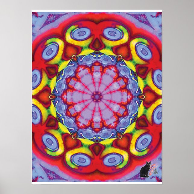 Wowzer Kinetic Collage Kaleidoscope Poster (Vorne)