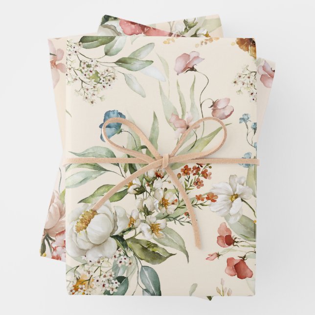 WP | Niederländisch Still Life Large Floral 19x29  Geschenkpapier Set (Beispiel)