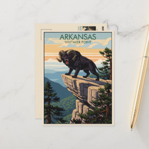 WPA Arkansas Whitaker Point Postkarte