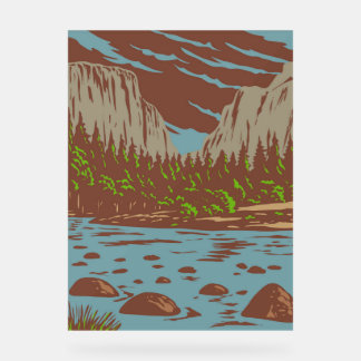 WPA Art El Capitan - Nationalpark Yosemite Acrylschild