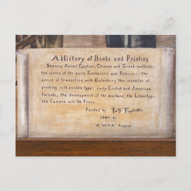 WPA Murals 1 ~ Postkarte (Vorderseite)