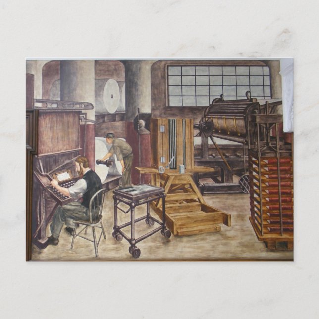 WPA Murals 7 ~ carte postale (Devant)