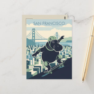 WPA‑Stil Postkarte aus San Francisco