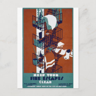 WPA Vintag Postkarte