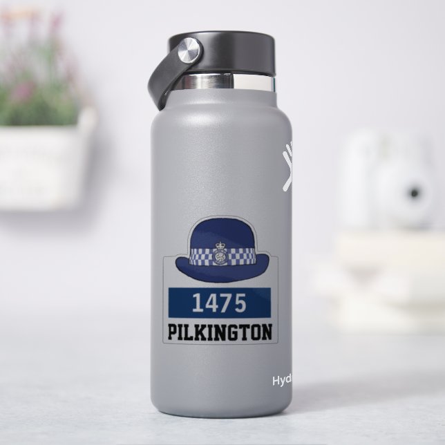 WPC Police Cap mit Name und Nummer Aufkleber (HydroFlask)
