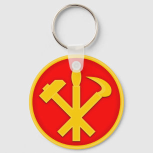 WPK Workers Party of Korea DPRK North Korea Emblem Schlüsselanhänger