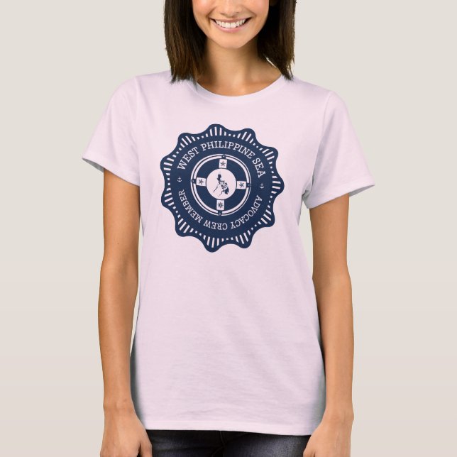 WPS Crew Mitglied Abzeichen Fett Star Ladys' Geber T-Shirt (Vorderseite)