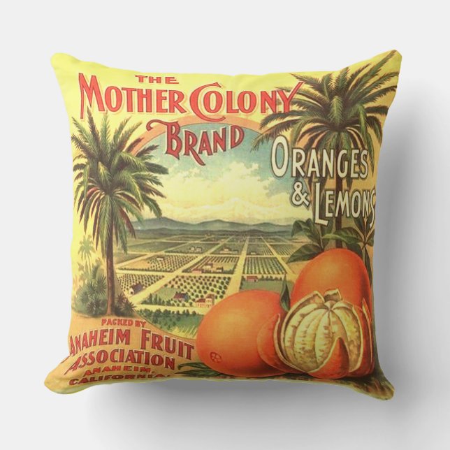 WQ KISSEN-FAHRWERK. Sonniger orange Kissen (Vorderseite)