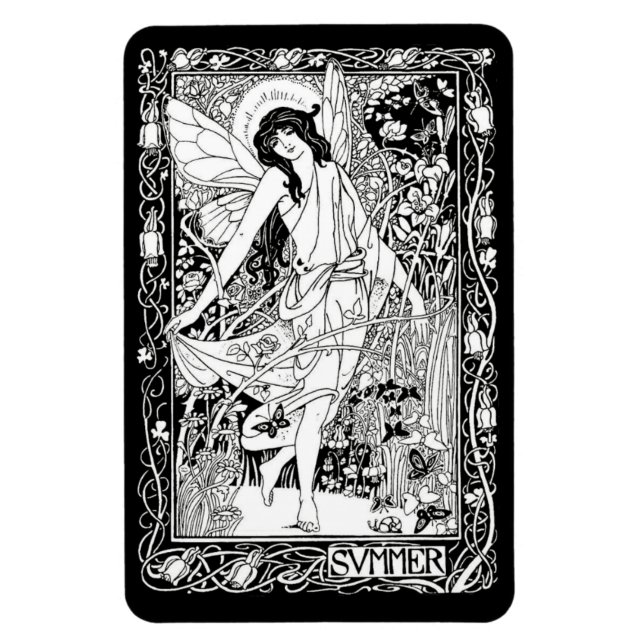 WQ MAGNET : Art Nouveau Fairy (Vertical)