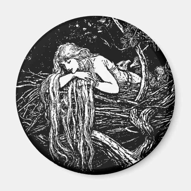 WQ MAGNET : Langhaarige Maiden (Vorne)