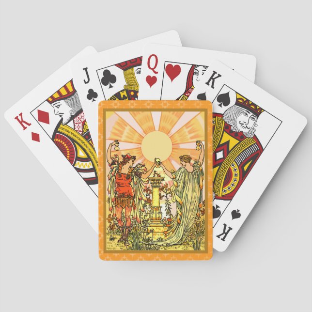 WQ SPIELKARTEN: The Sun-Feier Spielkarten (Rückseite)